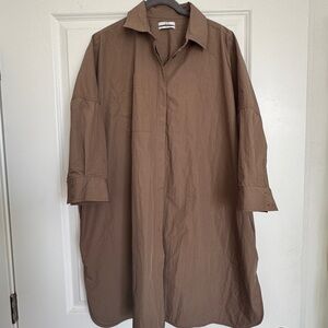 CO Collection 3/4 Sleeve oversized Shirtdress Size M